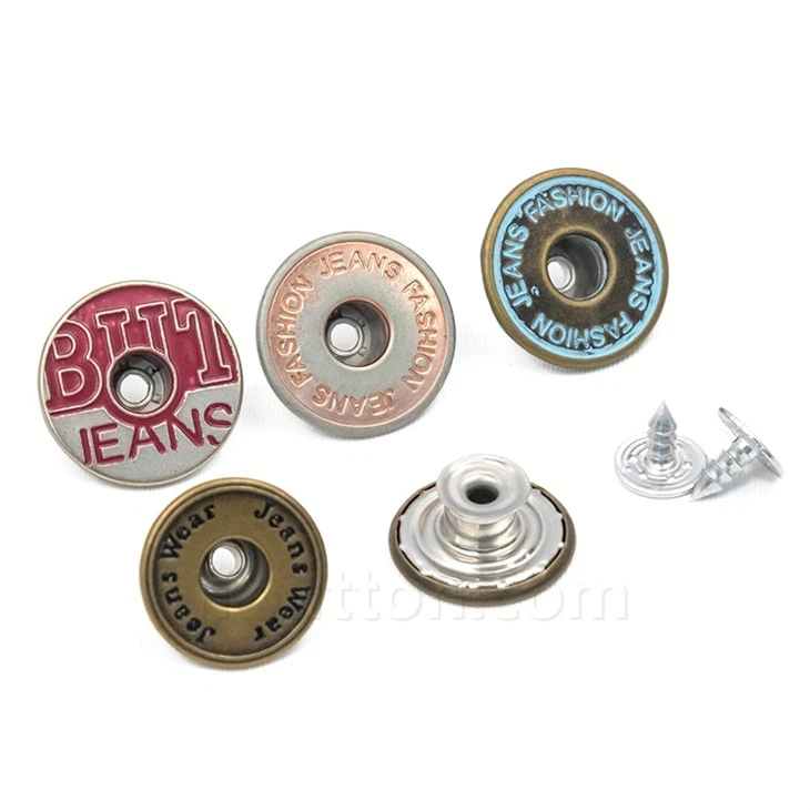 Antique Copper Jeans Button