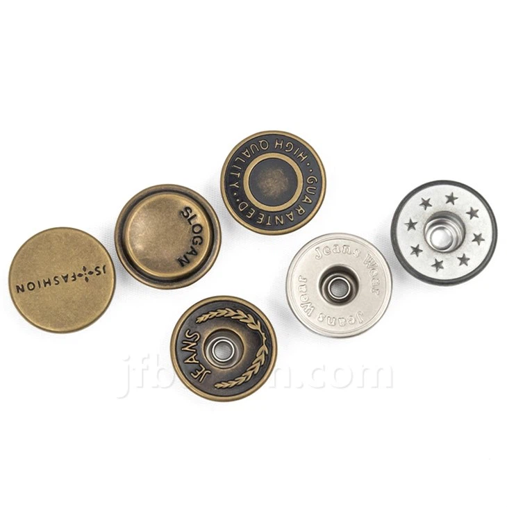 Antique Copper Jeans Button