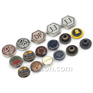 Bouton Rivets Pou Jeans Denim