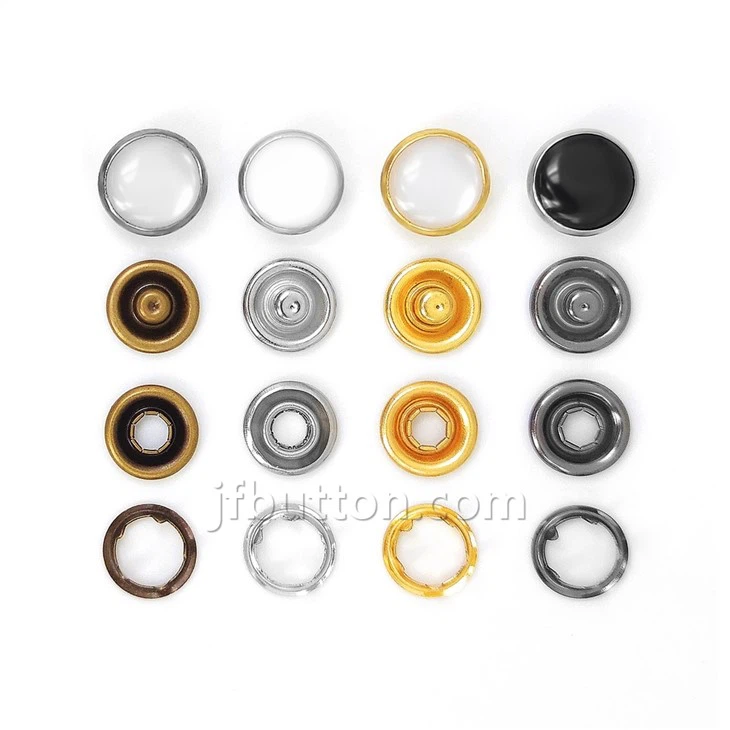 Metal Ring Prong Snap Buttons