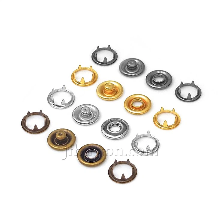 Metal Ring Prong Snap Buttons