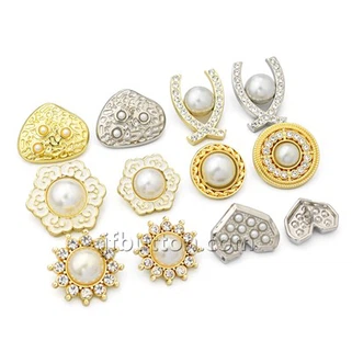 Custom Gold Shank bouton ak Pearl