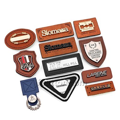 Jeans Brown Leather Patch