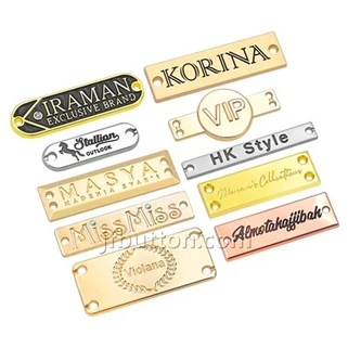 Metal Logo Pou Handbags