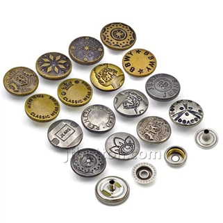 Metal Press Stud bouton