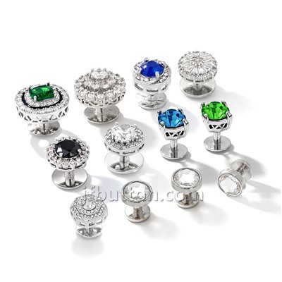 Crystal Baju Melayu Studs