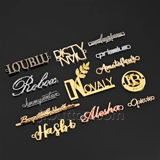 Custom Bag Metal Materyèl Logo