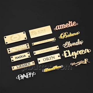 Custom Stamped Metal Tags pou sak
