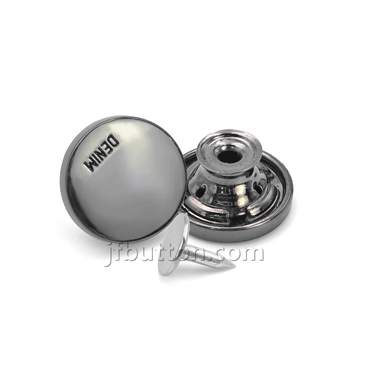 Silver Denim Buttons